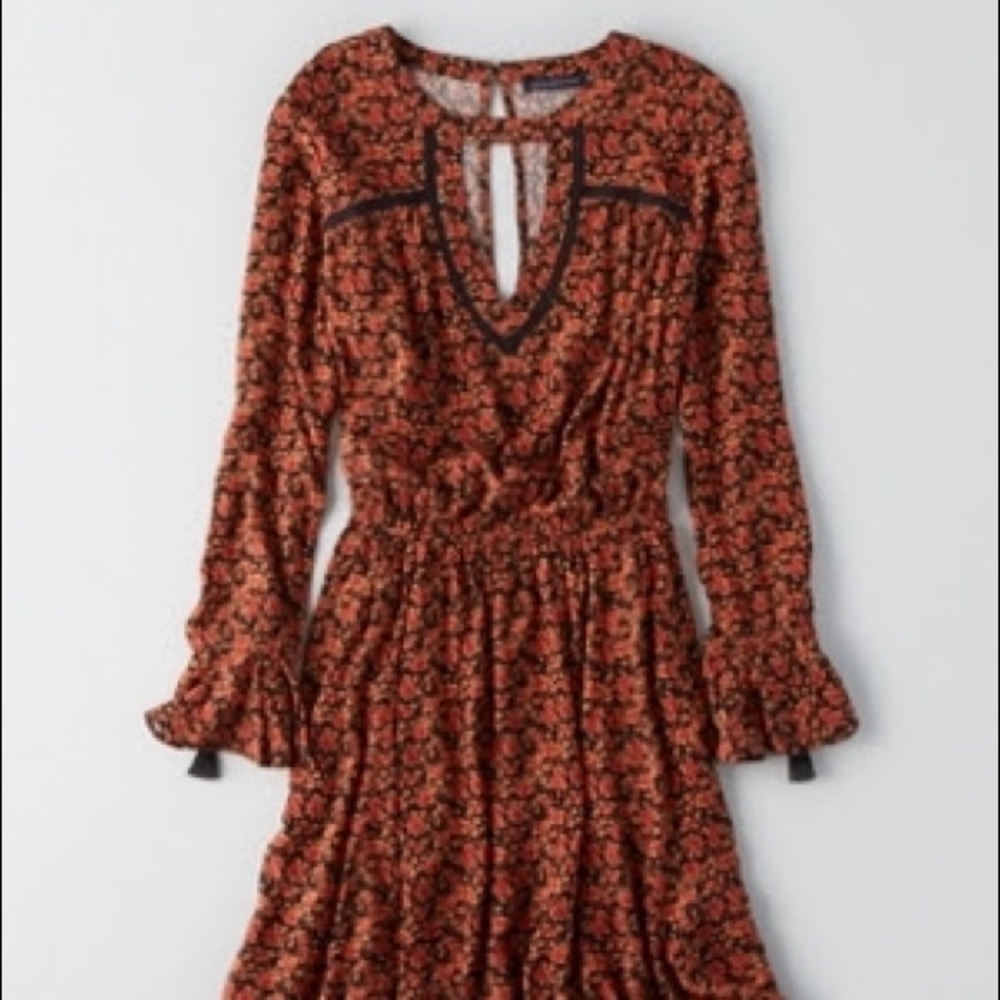 American Eagle XXL BELL SLEEVE FIT & Flare Dress